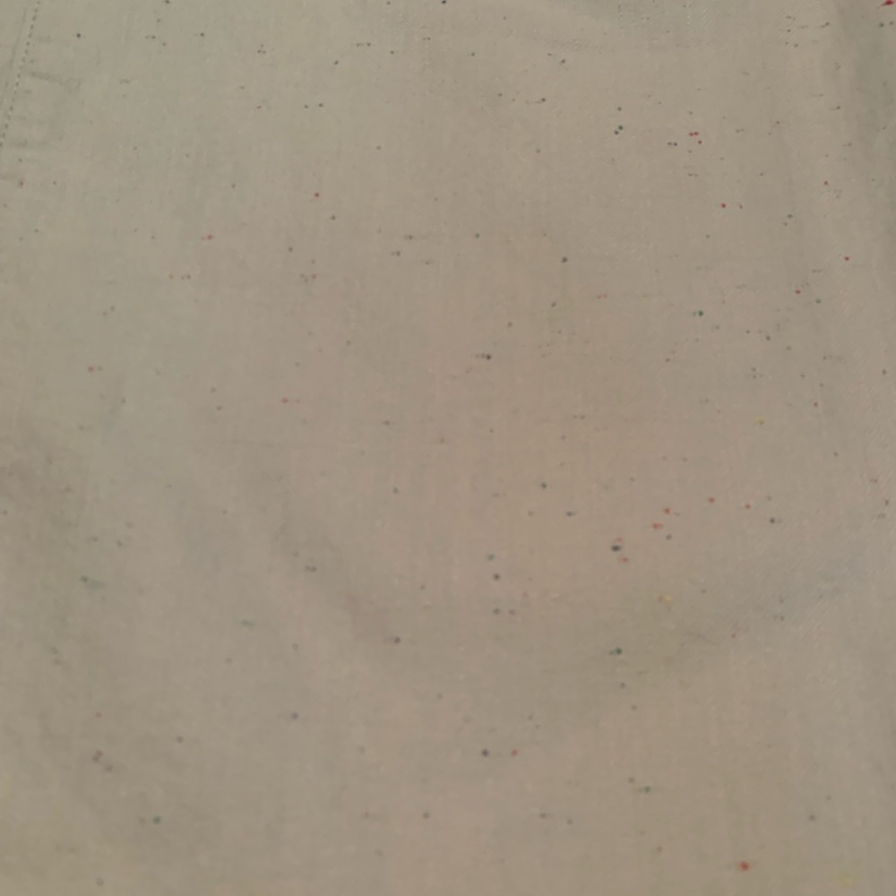 Lauren Conrad Wide Leg ankle jeans. Light colored. Splatter color design. Size 4 - Picture 5 of 9